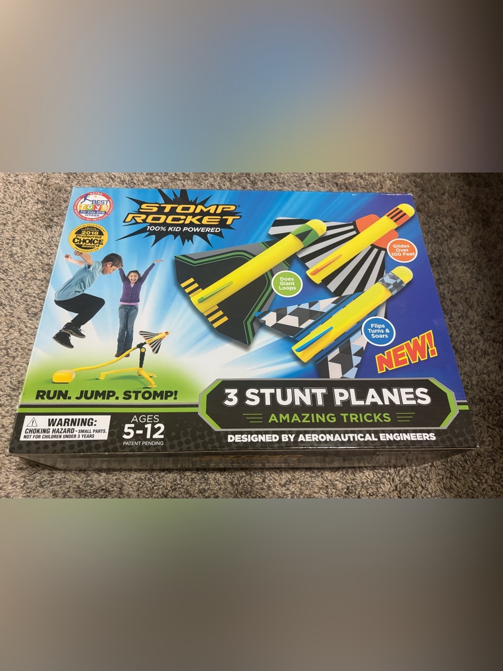 Stomp Rockets - 3 Stunt Planes - NWT - 5-12 ages